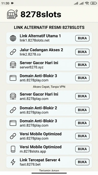 Link Alternatif 8278slots untuk Akses Mudah