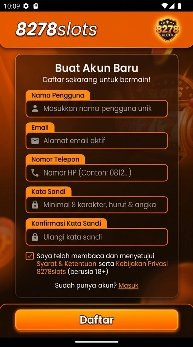 Cara Mudah Buat Akun 8278slots di Android