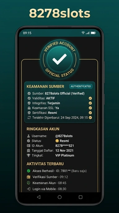 Halaman Resmi 8278slots untuk Pengguna Android