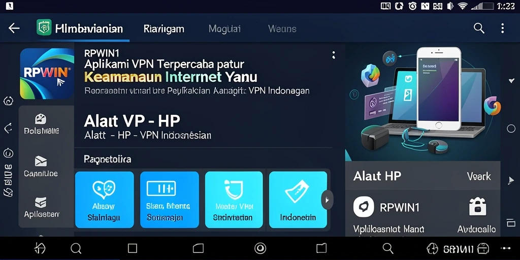 Tampilan antarmuka utama aplikasi RPWIN1 yang sederhana dan user-friendly.