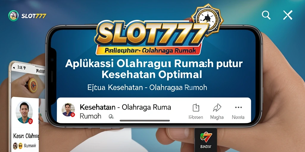 Antarmuka pengguna SLOT777 yang intuitif menampilkan latihan Olahraga Rumah dengan jelas.